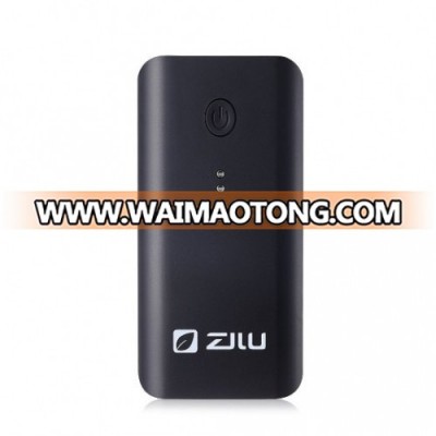 ZILU Smart Power Basic 4400mAh Portable Charger External Battery Pack Backup Power Bank for Cellphones and Tablets - Retail Packaging - Black